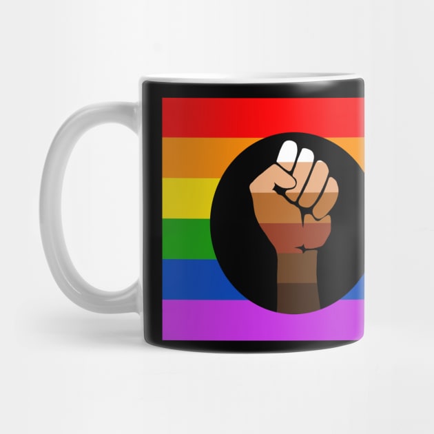 QPOC Pride Flag - Black Fist by valentinahramov